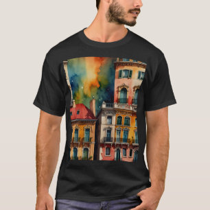 Camiseta arte em aquarela de Buenos Aires