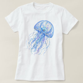 Camiseta Arte em Cerâmica Tema Floral Água-Viva
