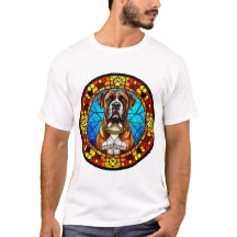 Arte em estilo de vitral de cachorro