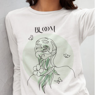 Camiseta Arte em Linha da abstrato, Tonturas Terrestres