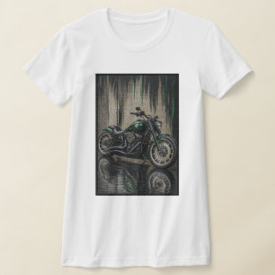Camiseta Arte em Mosaico Bobber Floresta Esmeralda