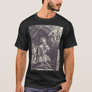 Camiseta Arte em Preto e Branco de São Francisco de Sales