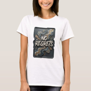 Camiseta Arte em Texto 3D Fresh Silver SEM ARREPENDIMENTOS