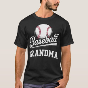Camiseta Arte engraçada de avó de beisebol para avó Nana