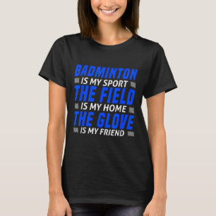 Camiseta Arte Engraçada de Badminton Para Homens Mulheres E