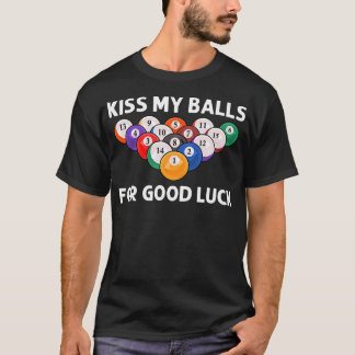 Camiseta Arte engraçada de bilhar para homens e rapazes que