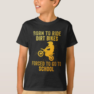 Camiseta Arte Engraçada De Camada Para Meninos Motocross Di