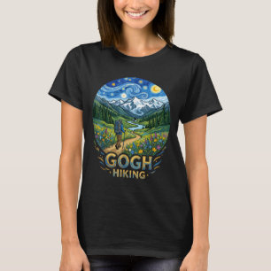 Camiseta Arte engraçada de caminhante noite estrelada van g
