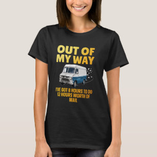 Camiseta Arte engraçada de carteiro para homens e mulheres