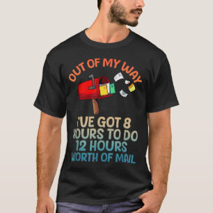 Camiseta Arte engraçada de carteiro para homens e mulheres
