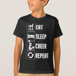 Camiseta Arte engraçada de cheerleading para garota adolesc