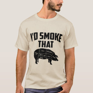Camiseta arte engraçada de churrasco