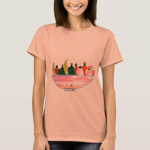 Camiseta Arte engraçada de desenho animado da fruta Salad