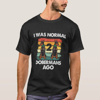 Camiseta Arte engraçada de Doberman para homens e mulheres