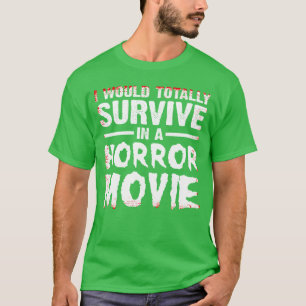 Camiseta Arte engraçada de filmes de terror para homens e m