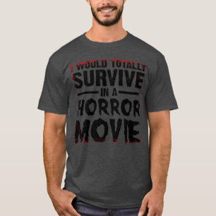 Camiseta Arte engraçada de filmes de terror para homens e m