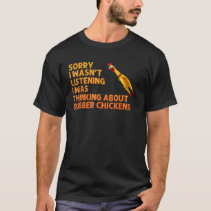 Camiseta Arte Engraçada De Frango Para Homens Rubbe Gigante