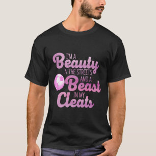 Camiseta Arte engraçada de futebol para mulheres Jogadoras