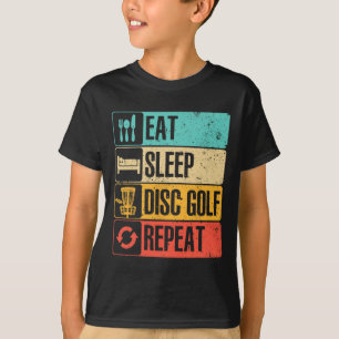 Camiseta Arte engraçada de golfe de disco para homens e mul