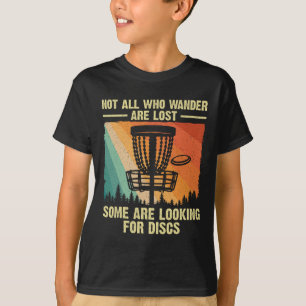 Camiseta Arte engraçada de golfe de disco para homens e mul