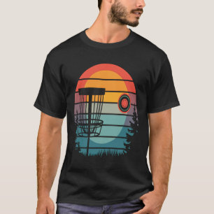 Camiseta Arte engraçada de golfe de disco para homens mulhe