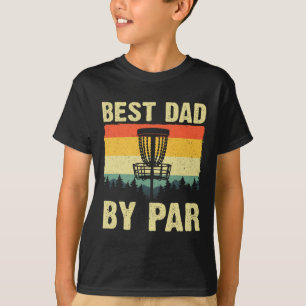 Camiseta Arte engraçada de golfe de disco para homens Pai j