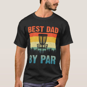 Camiseta Arte engraçada de golfe de disco para homens Pai j