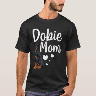 Camiseta Arte engraçada de mãe de Dobie para mães mulheres