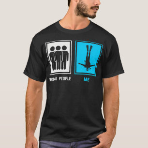Camiseta Arte Engraçada de Mergulho para Homens e Mulheres