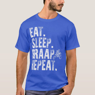 Camiseta Arte engraçada de moto off-road para homens e meni