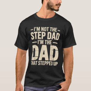 Camiseta Arte engraçada de padrasto para homens e meninos p