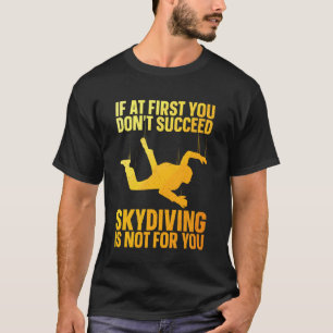 Camiseta Arte engraçada de paraquedismo para homens mulhere