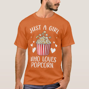 Camiseta Arte engraçada de pipoca para meninas e mulheres q