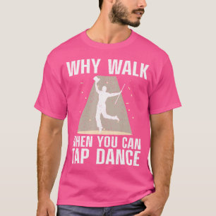 Camiseta Arte engraçada de sapateado para dança de sapatead