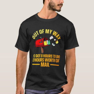 Camiseta Arte engraçada de trabalhador postal para homens m