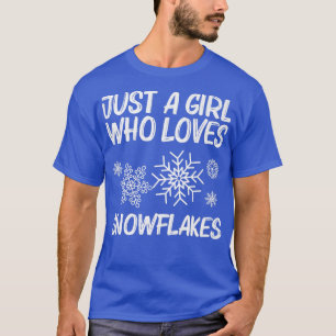 Camiseta Arte Engraçada Em Floco De Neve Para Meninas Crian