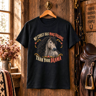 Camiseta Arte engraçado de cavalo Grulla American Bashkir C
