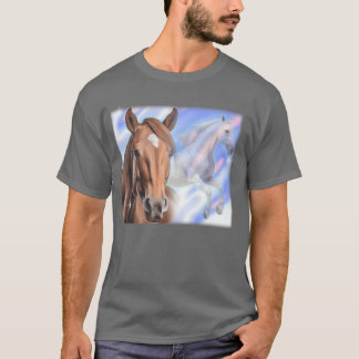 Camiseta Arte Equestre Arrasto Equestres Decor Cavalo Sobre