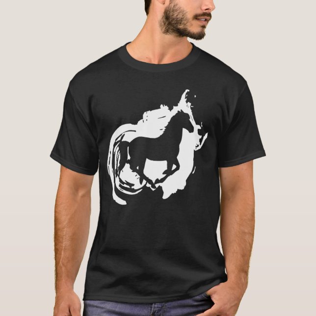 Camiseta Arte Equestre De Montar Cavalos (Frente)