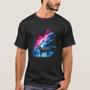 Camiseta Arte Espacial Cósmica legal Galáxia do Lobo Cósmic