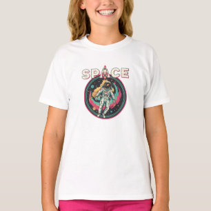 Camiseta Arte Espacial de Astronauta Cósmico Retro