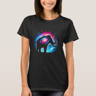 Camiseta Arte Espacial Gráfica da Galáxia do Mamute Lanoso