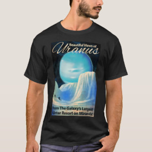 Camiseta Arte Espacial Retro de Urano