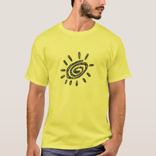 Camiseta Arte espiral colorida de Sun Emoji