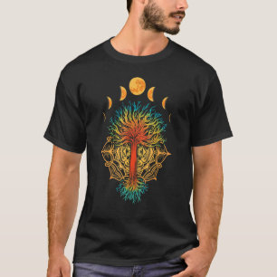 Camiseta Arte Espiritualidade Natureza Colorida Mandala Wom