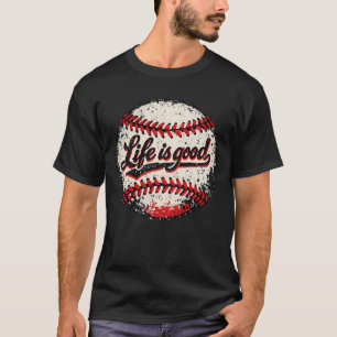 Camiseta Arte Esportiva Retro de Beisebol Distressed Vintag
