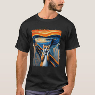 Camiseta Arte expressionista artística engraçada de gato pa