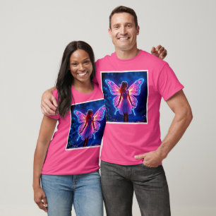 Camiseta Arte Fada Mística Brilhante