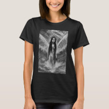 Arte Fantasia de Anjo Sombrio Fada Mulher La Luna