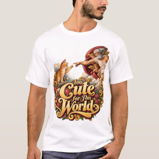 Camiseta Arte Felina Mística com um Toque de Elegância